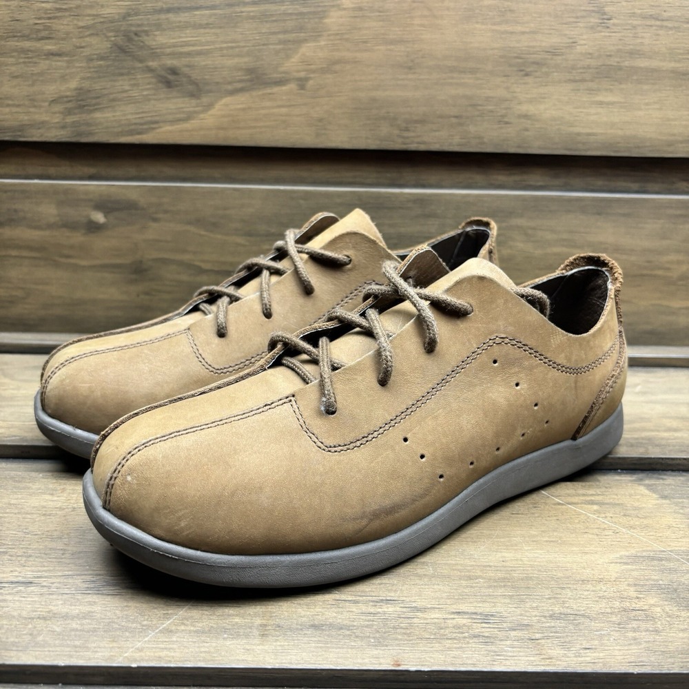 CROCS Shoes Suede Oxford Lace Up Tan Casual Walking Mens Sz 7‎